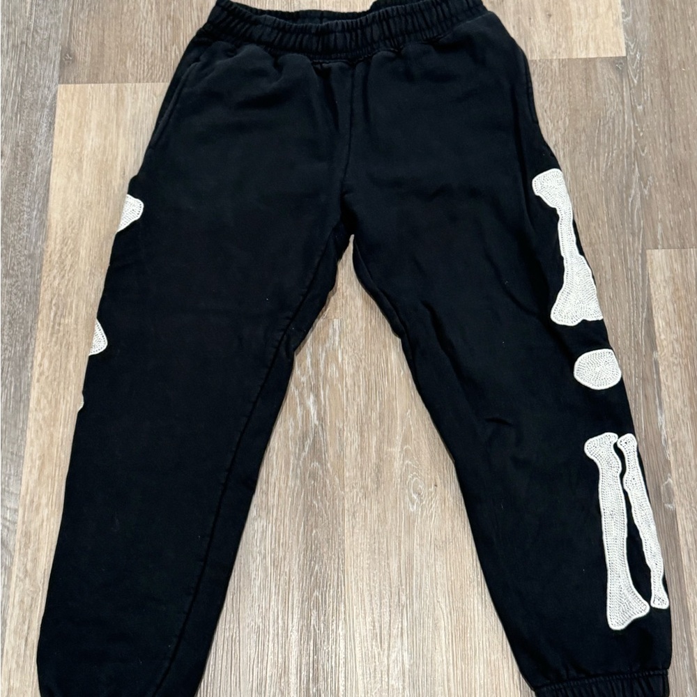 MMNL Black Skeleton Sweatpants